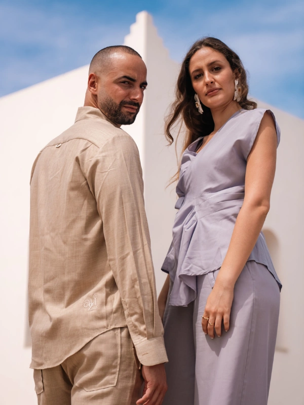 Chemise en lin ADONIS Beige – Image 5