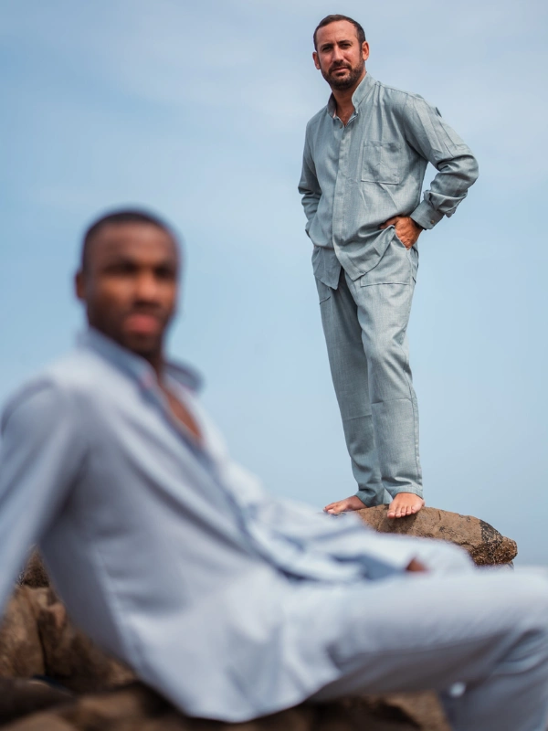 Chemise en lin ADONIS – Vert Auzée