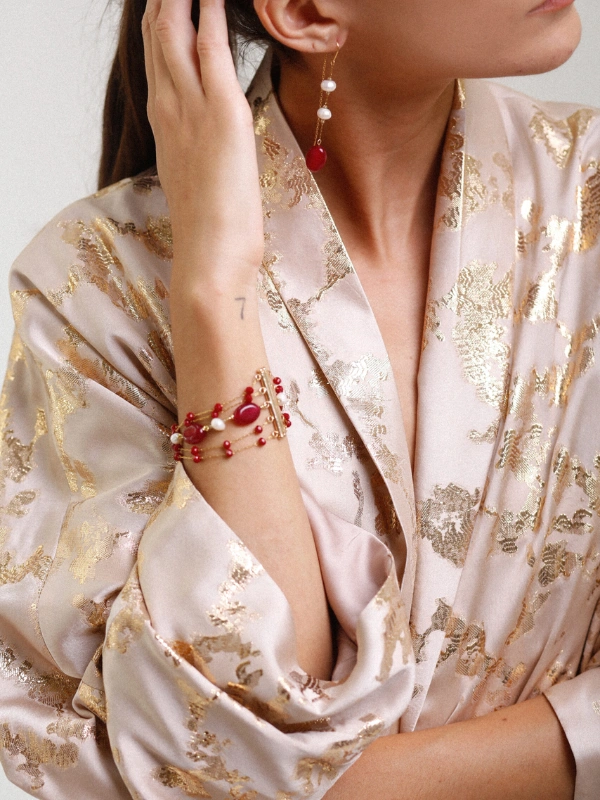 Haori Brochet champagne Magenta Atelier