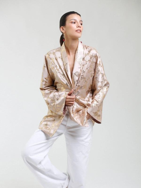 Haori Brochet champagne Magenta Atelier