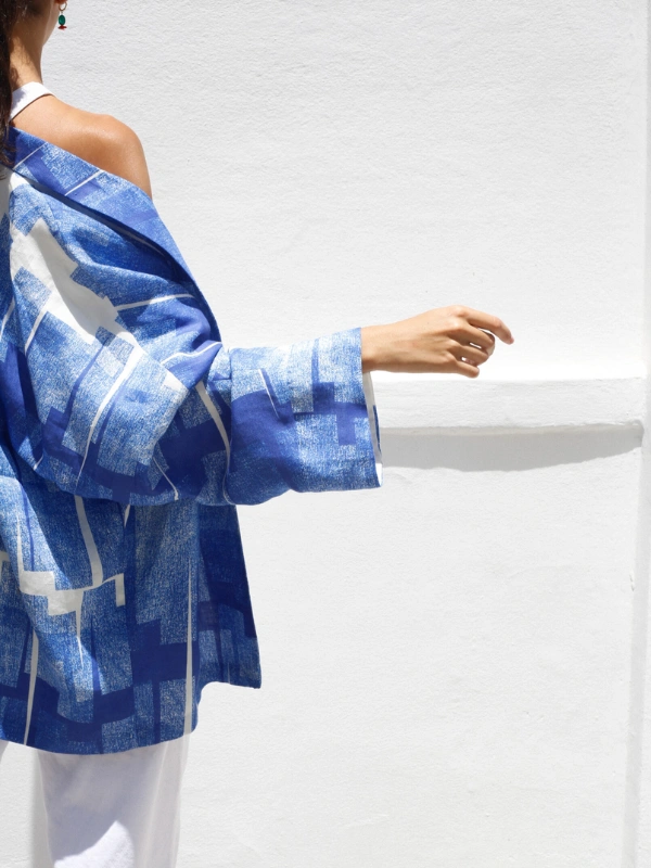 Haori en Lin Magenta Atelier