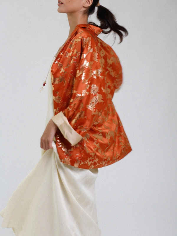 Haori en Tlija Orange Magenta Atelier