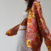 Haori en soie Magenta Atelier