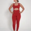 Jumpsuit Cut-Out Red cherry Black Fitdose