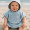 Poncho de plage - Bleu Babymat