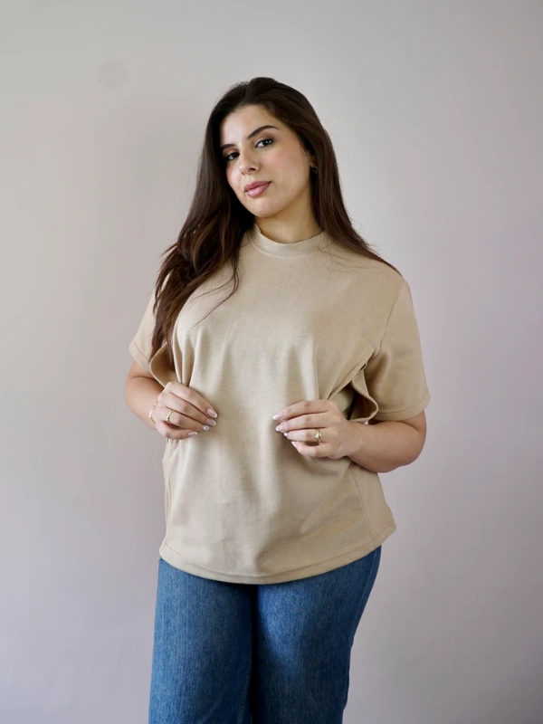 T-Shirt d'allaitement –Camel Bambidou