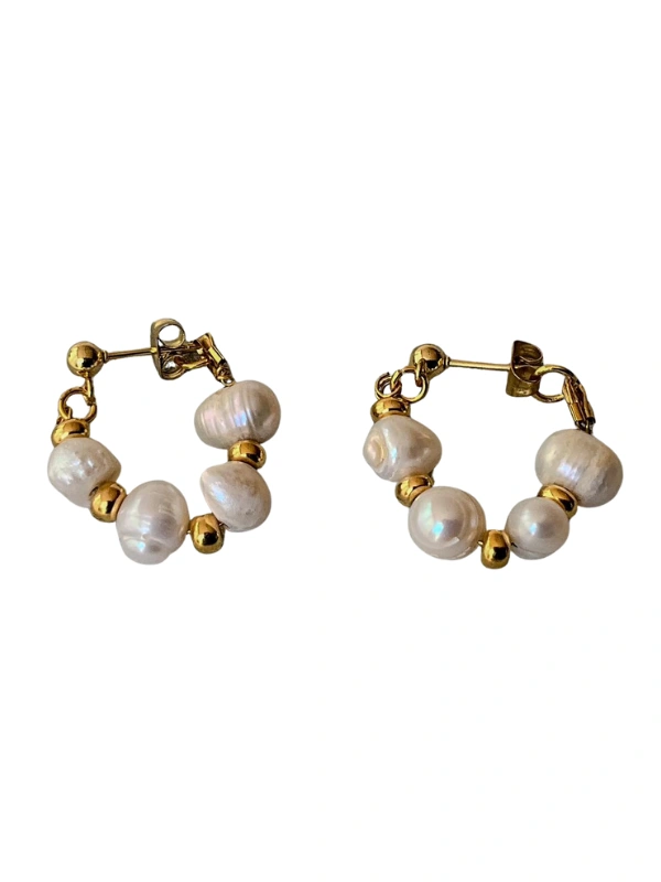 Boucles d’oreilles perles naturelles & plaqué or 18kAtelier Zarafa