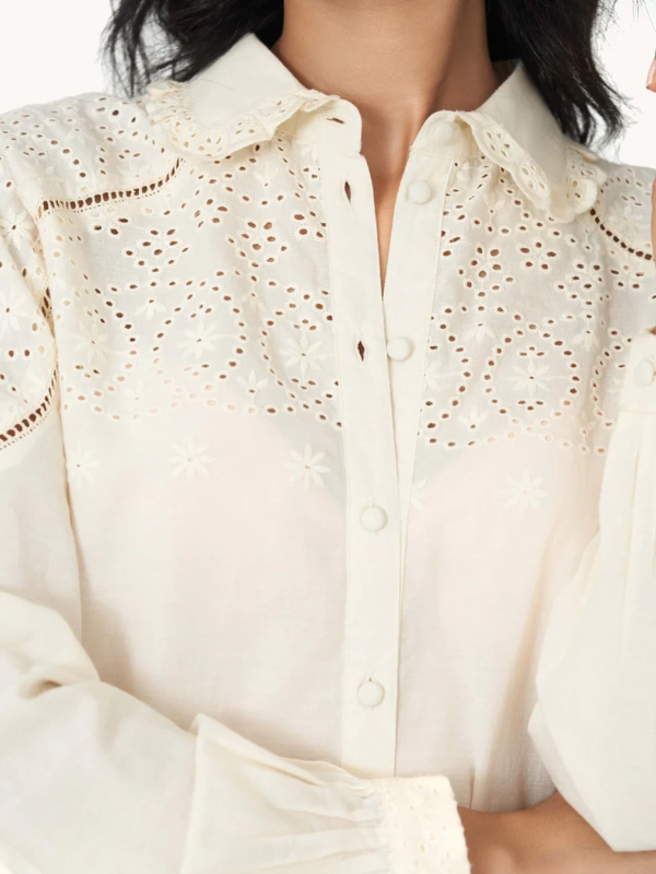 Chemise Chloé Ecru Bahaar Paris