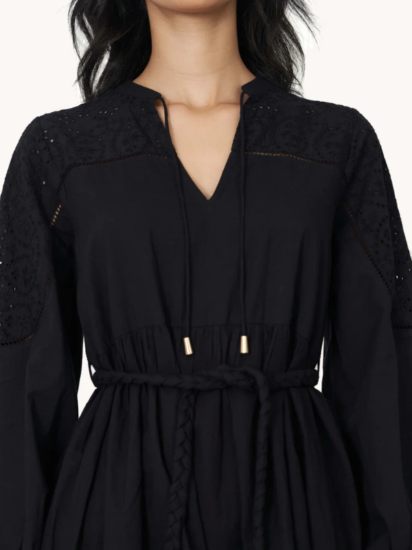 Robe Amélie Noire Bahaar Paris