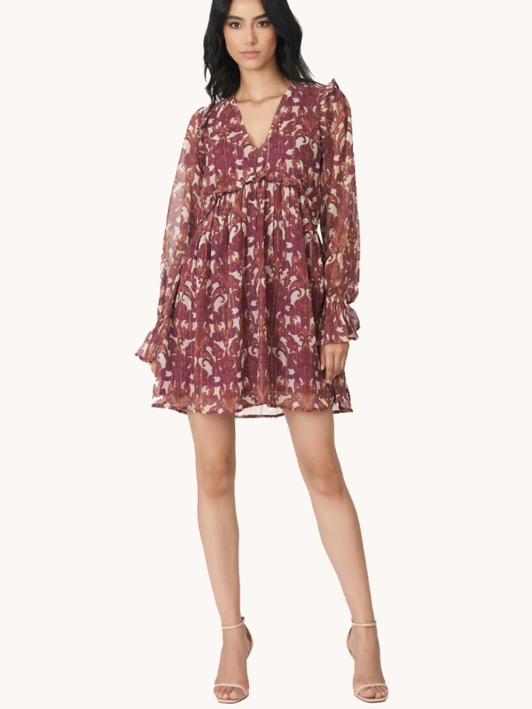 Robe Emma Bordeaux Bahaar Paris