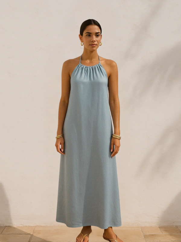 Robe Sofia Bleu Ciel Bahaar paris