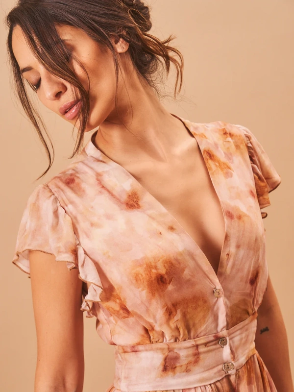 Robe Yasmine Voile Imprimée Bahaar Paris