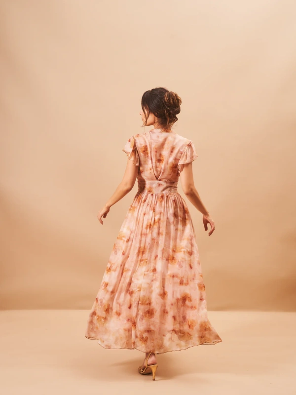 Robe Yasmine Voile Imprimée Bahaar Paris