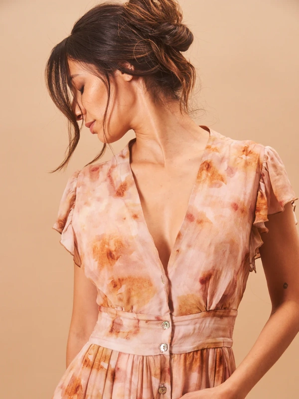 Robe Yasmine Voile Imprimée Bahaar Paris