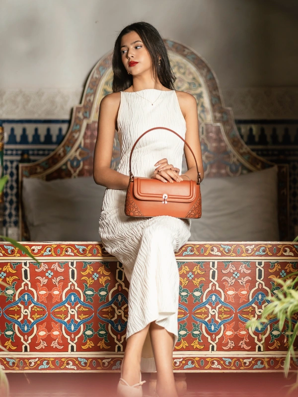 ZAYNA Cognac & Marron MARA Morocco