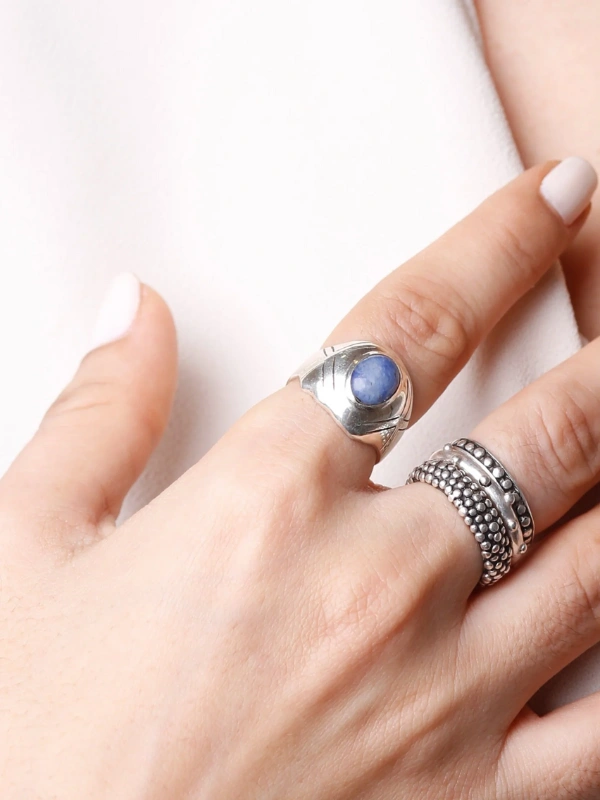 Azul Reverie Signet Ring Yelli Jewels