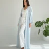 Kimono bleu ciel avec sfifa Maison HL Couture﻿