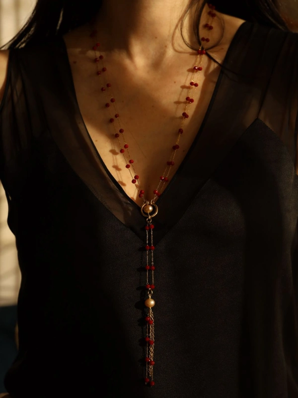 Sautoir Maddalena Magenta Jewellery (3)