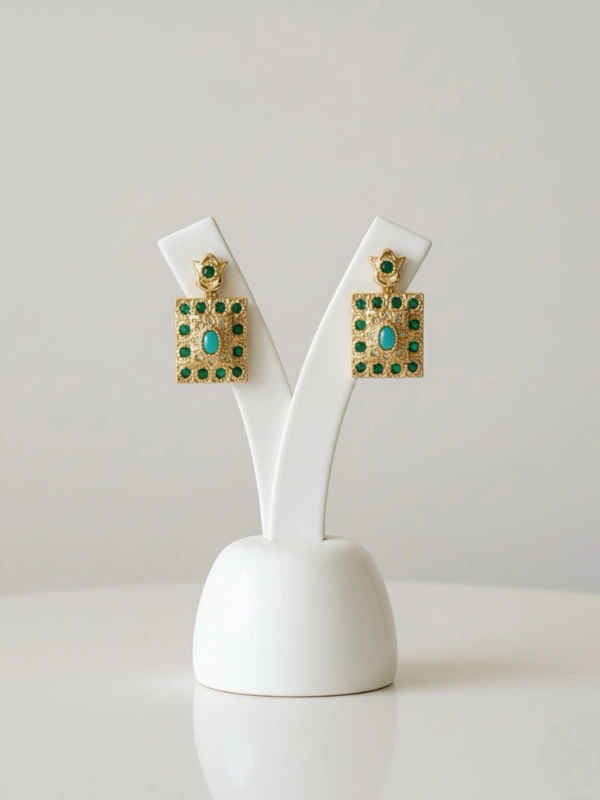 Boucles d'oreilles Jardin d'Agate Majesty Jewelry 1