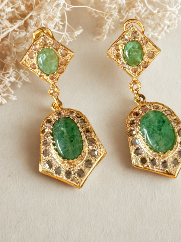 Boucles doreilles Reine de Jade majesty 2