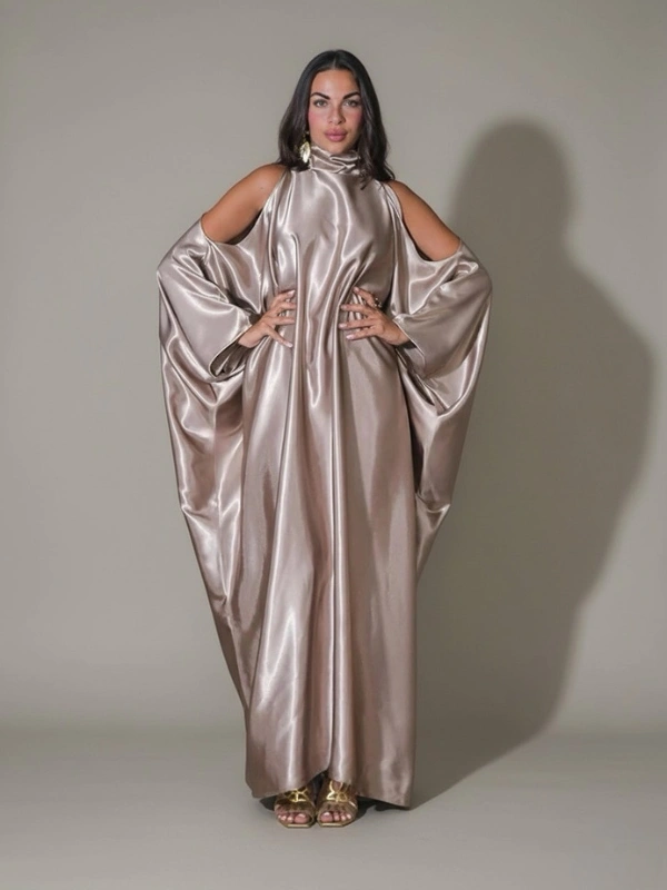 Robe Gandoura Satinée Gold