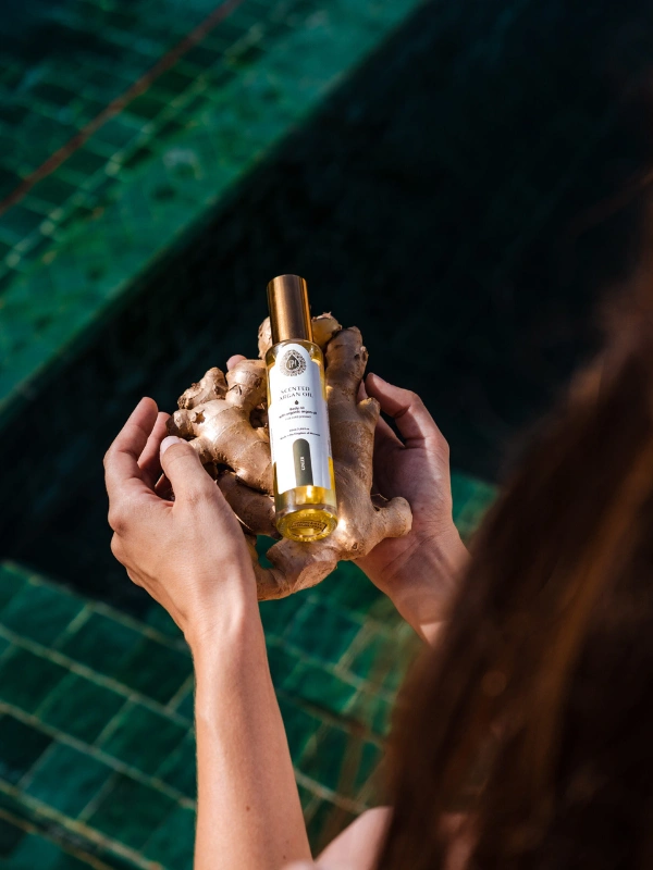 Huile d'argan parfumée Gingembre – Image 3
