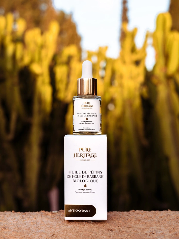 Huile de pépins de figue de barbarie biologique Pure Heritage Essaouira 1