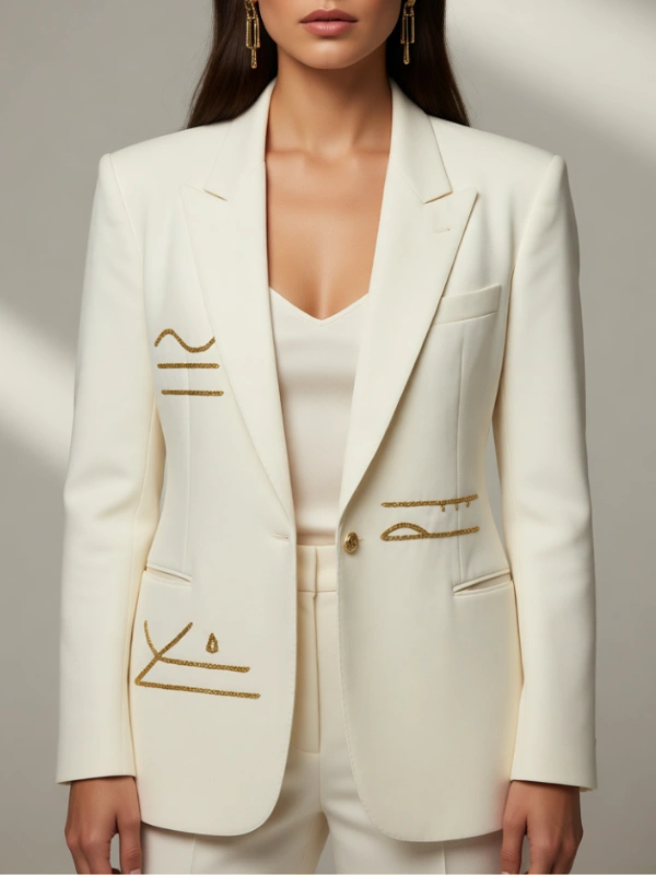 Blazer Royal Gold Maison Perenne﻿