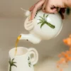 Ensemble-Theiere-et-mugs-palms-vert-Mamatifa