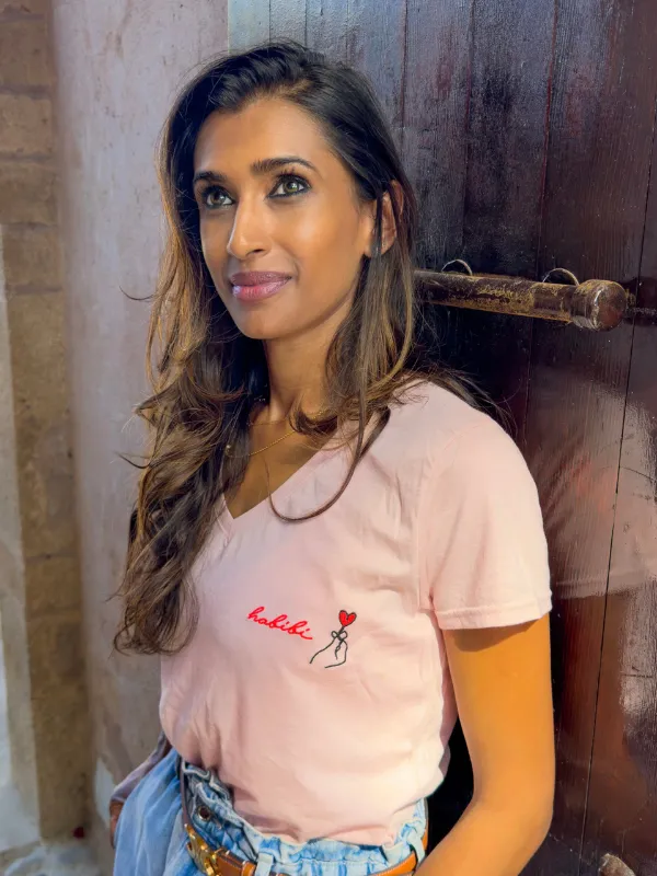 T-shirt-Habibi-rose-Yallah-from-the-bled