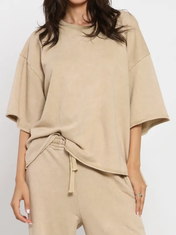 T-shirt-TEVA-Beige-Sand-La-Bedouine