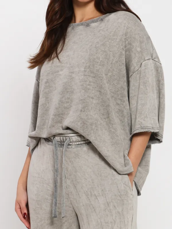 T-shirt-Teva-Gris-Lava-La-Bedouine