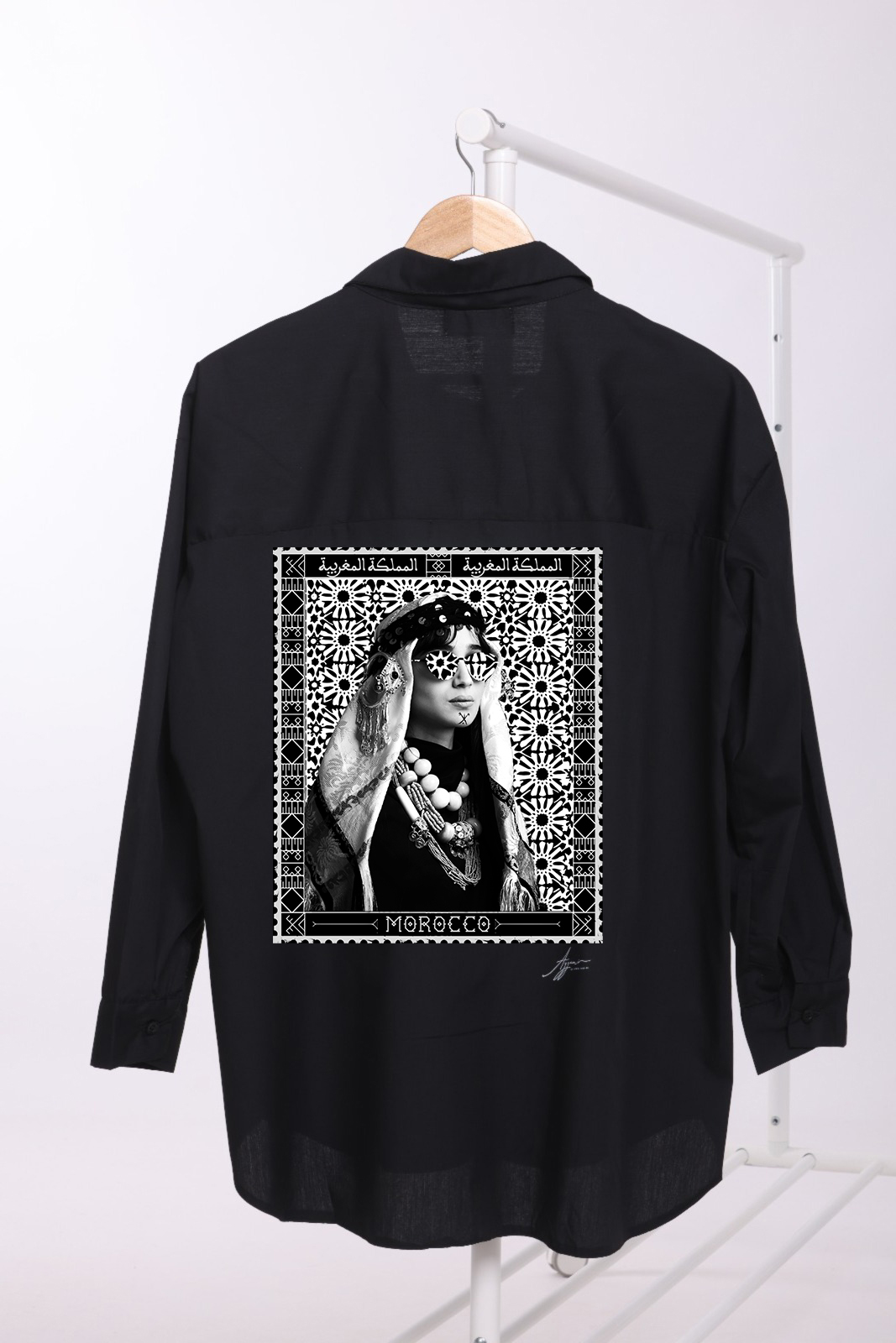 Chemise Noire Oversize – Image 5