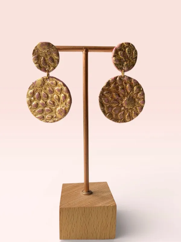 Boucle-ZELLIGE-Dore-rose-Atelier-Zarafa