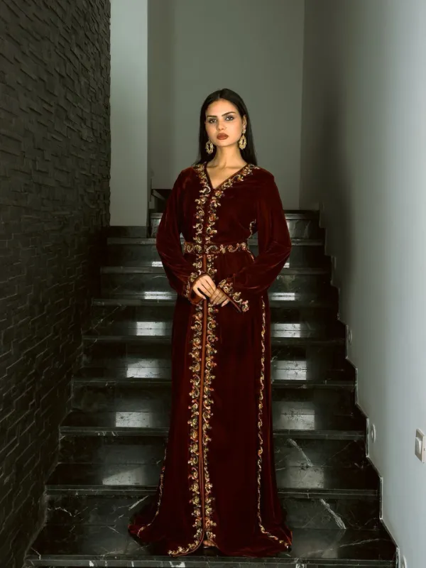 Caftan-en-velours-Yasyas