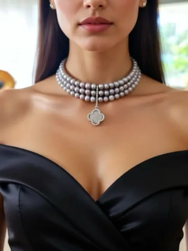 Collier-Trefle-Perle-Gris-Noualis