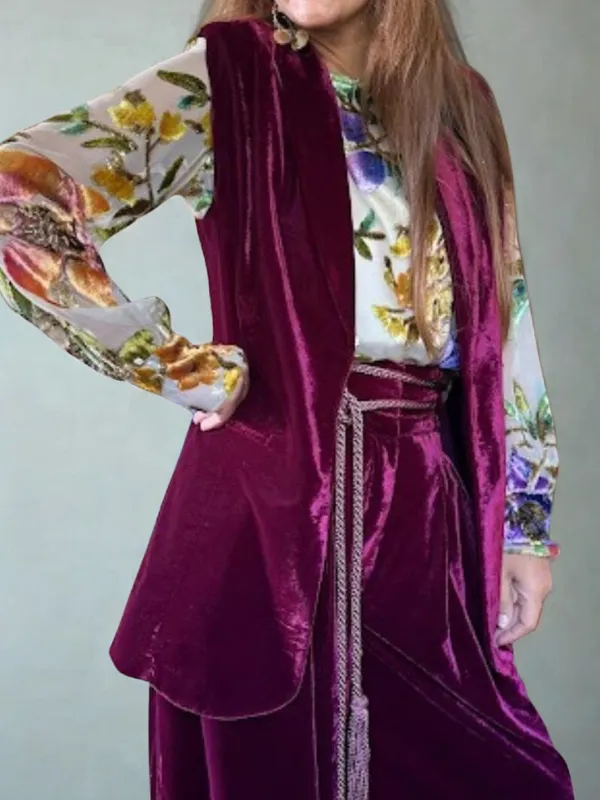 Gilet-velours-Alma-Bordeaux-