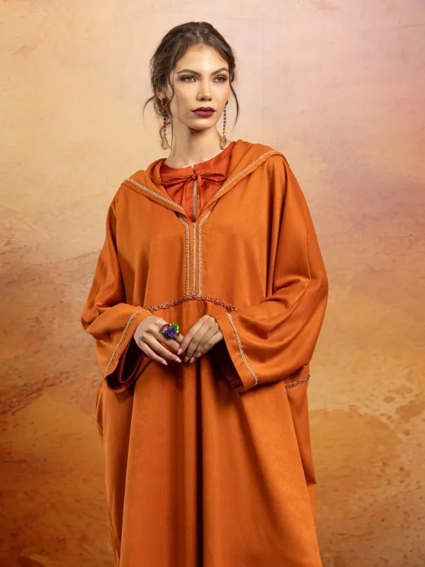 Jellaba-Shemsi-orange-INOUCHKI