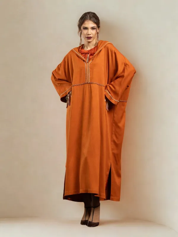 Jellaba-Shemsi-orange-INOUCHKI