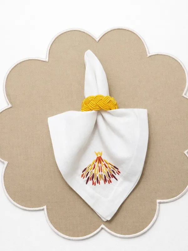 6-Sets-De-Table-Paon-Fee-a-Tanger