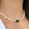 Choker-Agate-Verte-et-Joher-Moroccan-Concept