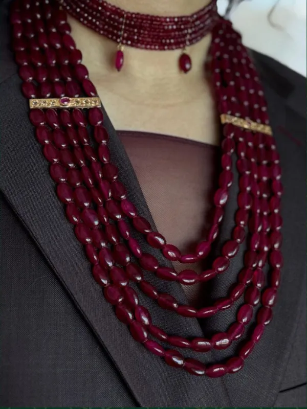 Choker-Safia-Bordeaux-AVA-Heritage-