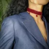 Choker-Safia-Bordeaux-AVA-Heritage-