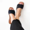 Black Flat Sandals