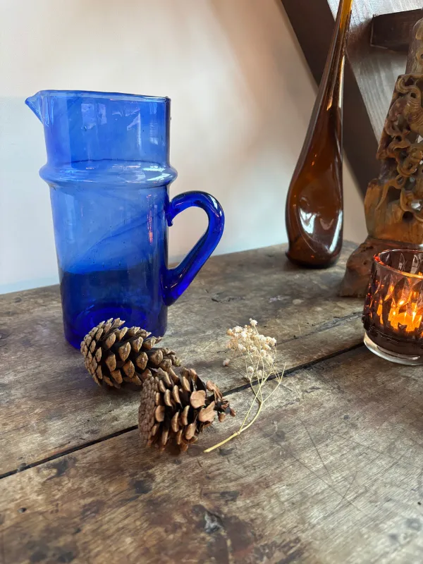 Carafe-verres-Bleu-Majorelle-Casamellul