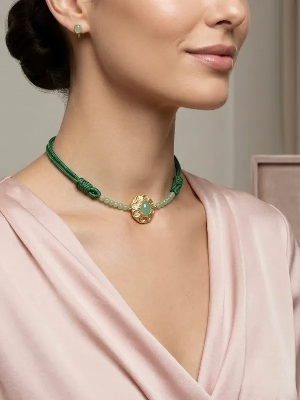 Choker-Oree-verte-Majesty-Jewelry