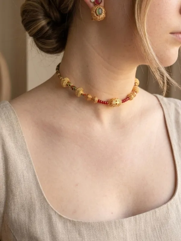 Collier-Aurore-doree-Msjesty-jewelry