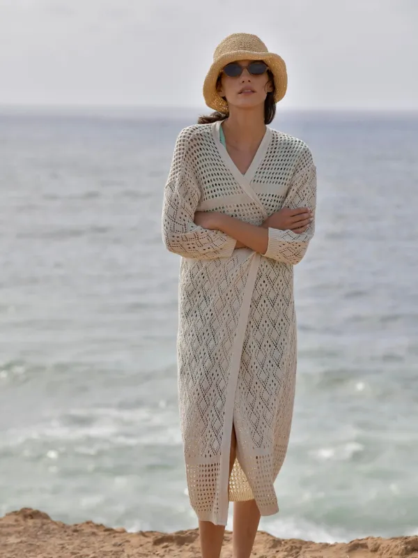 DEMOS-long-cardigan-Knitted