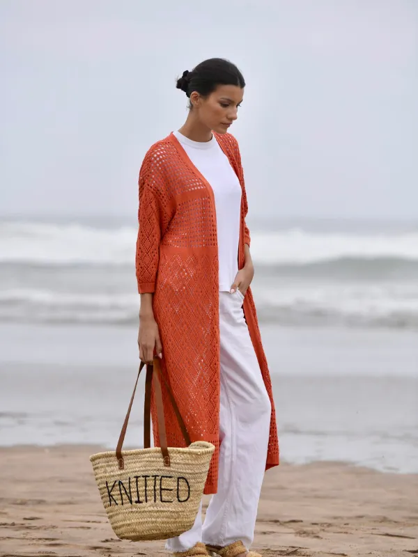 DEMOS-long-cardigan-Knitted