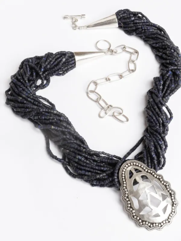 Dark-Blue-Teardrop-Necklace-Yelli-jewels